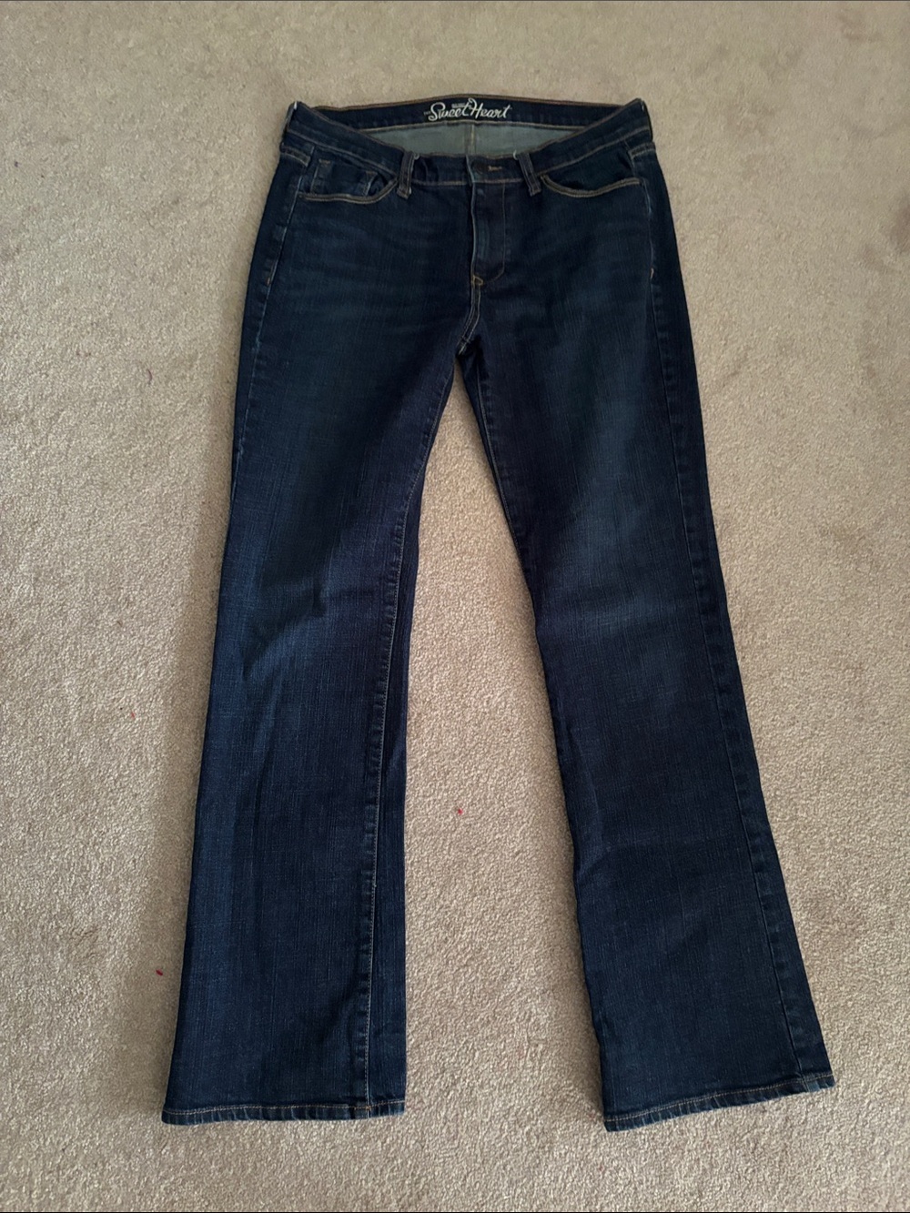 Old Navy Dark Wash Women Sweetheart  Jeans Size 8